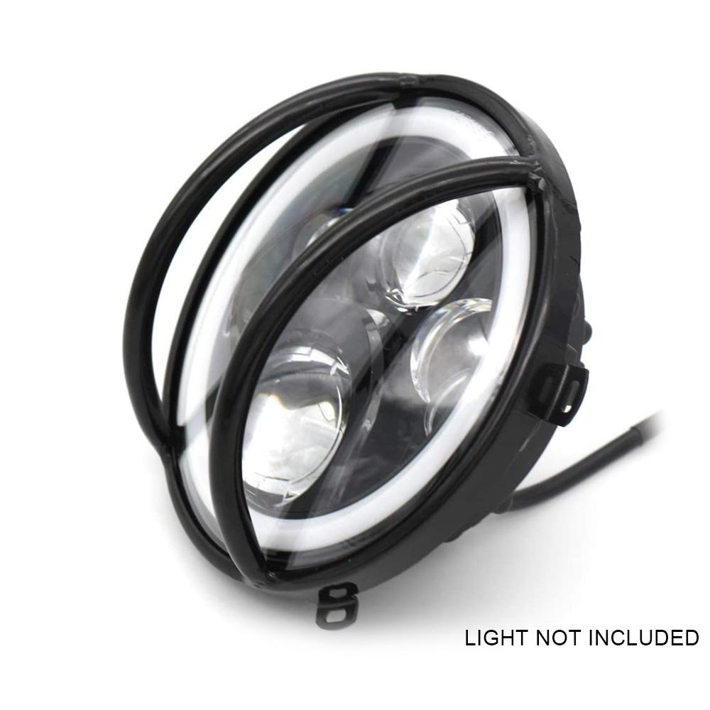 7" Светодиодная защита фары Защитный кожух Фара Лампа Защита света Крышка для Jeep Wrangler Unlimited JK 2007-2017