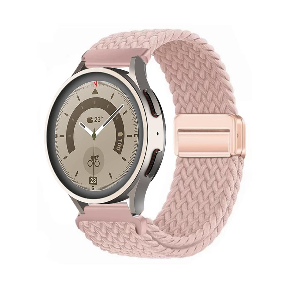 20mm 22mm Magnetic Braided Nylon Strap For Samsung Galaxy 4 5 6 44mm 40mm/Classic/5 Pro/Gear S3 Bracelet for Huawei Watch GT 4 3 2 Pro 46mm Wristband
