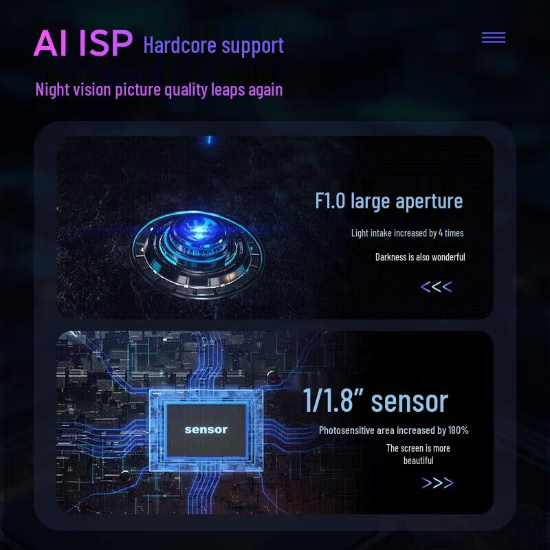 HIKVISION 4MP F1.0 Full-Color PoE Dome Network Camera CN plug (adapter included)