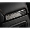 Подходит для Jeep Compass 2017- Отделка задней крышки бокса-подлокотника на консоли из углеродного волокна