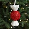 1/6Pcs Christmas Lollipop Candy Cane Pendant Xmas Tree Hanging Ball Ornaments Christmas Decorations for Home 2024 New Year Gift