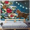 Рождественская психоделическая сцена, домашний фон, ткань, большой гобелен, богемная ткань, настенная простыня