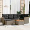 VidaXL Garden Lounge Set with Cushions 7 Pcs, Patio Sofas, Patio Furniture Set, Outdoor Furniture, Grey 3226186