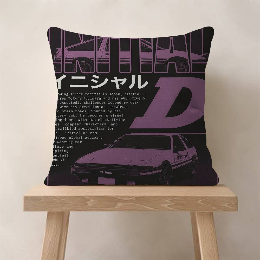 Подушки с принтом из аниме Initial D Наволочки для домашней кровати Декоративная наволочка Свадебная Супермягкая наволочка