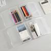 Прозрачная коробка для канцелярских принадлежностей, пенал с плотно закрывающейся крышкой, пыленепроницаемый, большой со штабелируемым держателем для карандашей