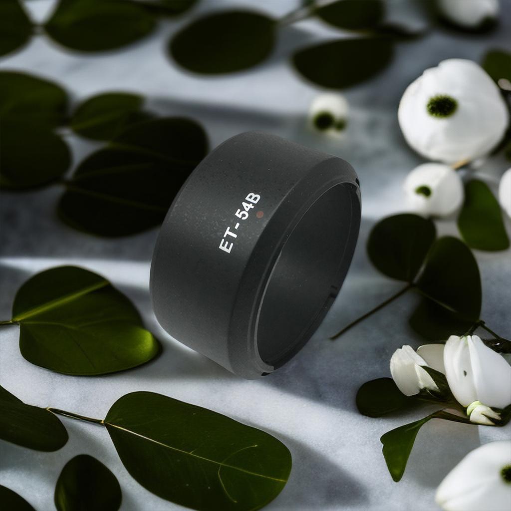 Lens Hood Replacement ET-54B Camera Lens Shade for EF-M 55-200mm STM EOS M3 M10 52mm Lens Cap