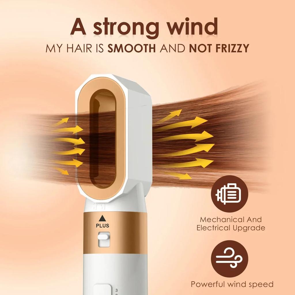 Professional Hair Dryer 5 In 1 Hair Styler Strong Wind Hot Air Brush Powerful Blow Dryer Multifunctional Constant Hair Care