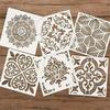 Out Embossing Drawing Template Painting Board Making Furniture Painting Card Mandala Stencil Set