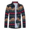 CEEN Long Sleeve Aloha Shirt with Vivid Breathable Cotton and Stylish Top for and Casual Plus Sizes Men's All-Over Print, Linen, Commuting, School,
