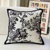 Simple Line Print Square Pillow Cover 45x45cm Sofa Waist Cushion Case Home Decorative Throw Pillowcase