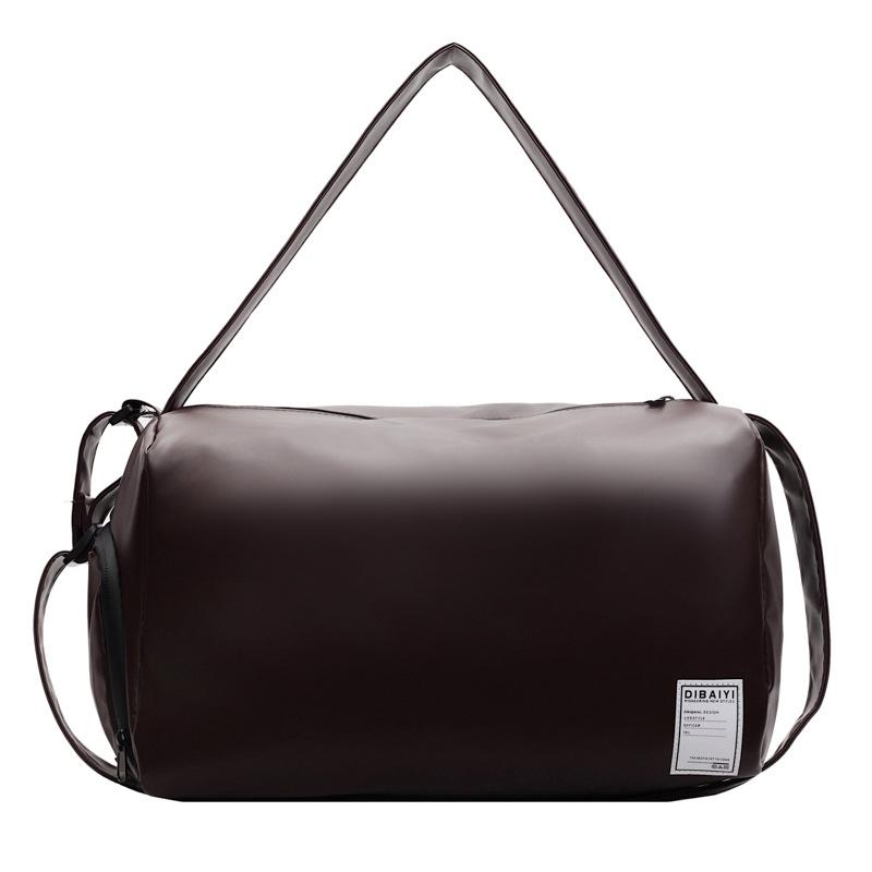 Женские стильные подмышечные дорожные сумки для путешествий, французские простые багажные сумки, отделение для сухих и влажных вещей, ПУ, можно использовать для крепления к ручке, фитнес-сумки