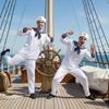 Костюм моряка ВМФ, полный костюм на Хэллоуин, размер [Серебряный и Стиль], Мужской, Наряд, Шляпа, Костюм, (Белый, М)