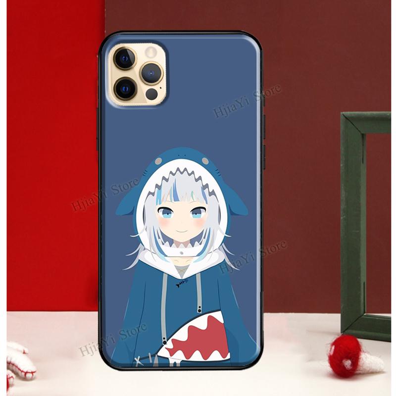 Gawr Gura Hololive аниме для iPhone 13 Pro Max 12 Mini 7 8 Plus чехол для телефона iPhone 11 Pro Max XS XR X SE2 чехол