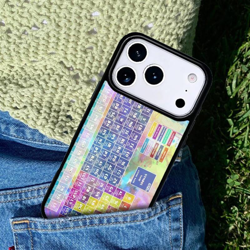 Periodic Table Of Elements mobile phone case Compatible with IPhone 17 16 15 14 13 12 11Pro Max 17 Air cover