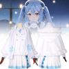 Снежная Мику Женская накидка Фестивали Косплей Украшение Костюм Одежда Выступление