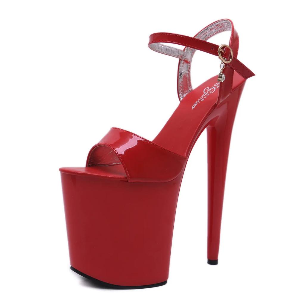 Мода 20 см Европейская Осень Внешняя Торговля Ночной Клуб Секс Женская Обувь Водонепроницаемая Платформа Римские Босоножки с Рыбьим Носком Леди Супер Высокий Каблук