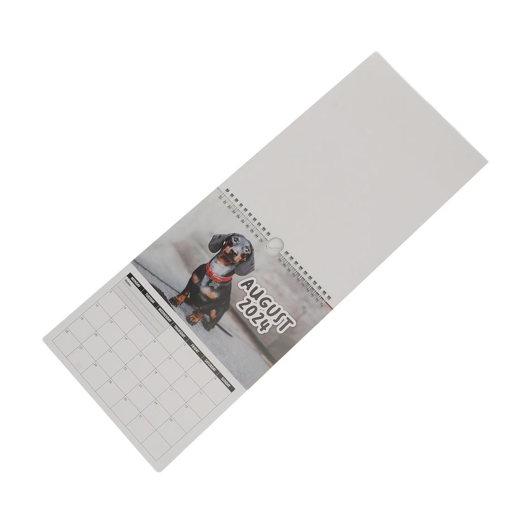 Настенный календарь для собак 2024 года, большой письменный блок, милые изображения, забавный настенный календарь для гостиной, спальни O
