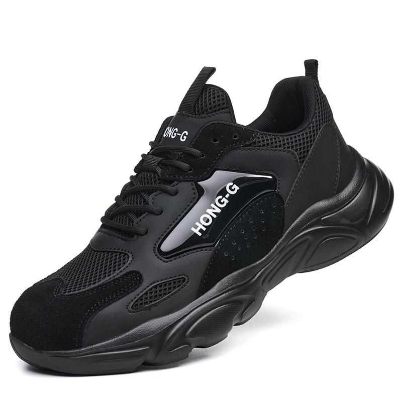 industrial construction steel toe shoes for men women lightweight comfortable safety shoes anti puncture iron toe wok sneakers