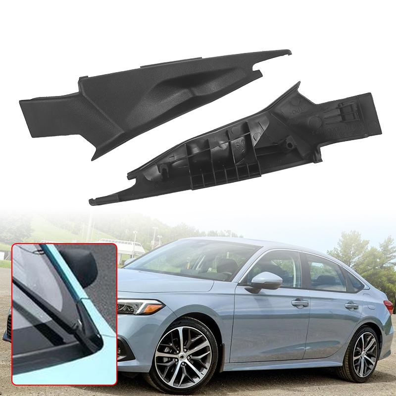 1 Pair Front Windshield Wiper Side Cowl Extension Trim Cover For Honda Civic 2022 2023 2024 2025 73155-T20-A01 73165-T20-A01