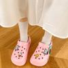 Women's Hole Shoes Summer Outdoor Slippers Thick Bottom Non-Slip Eva Sandals Personality Feeling of Walking On Shit