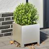 VidaXL Planters 2 Pcs 30x30x30 Cm Stainless Steel, Planter, Patio Planter, Flower Box, Outdoor Planter, 851194