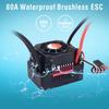 Supass Hobby Rocket 3660 3.175mm Shaft Waterproof Brushless Motor KK 80A ESC T Plug for 1/10 RC Car Model Toy Parts WLtoy 12428