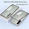 Противоударный чехол для телефона Sony Xperia 1 IV, металлический каркас из алюминиевого сплава + акриловая задняя крышка-бампер для Sony Xperia 1 V 1VI
