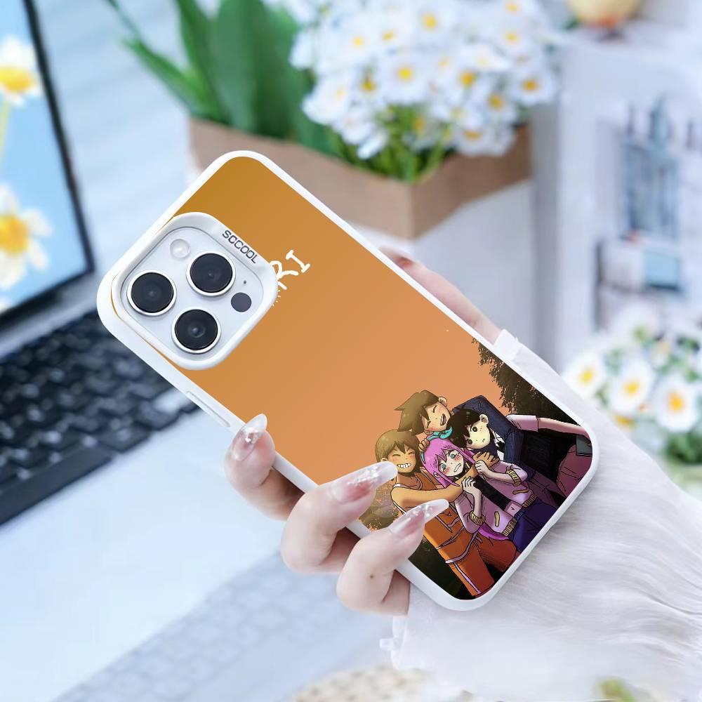 Чехол для телефона O-Omori Gam для iPhone 16 17 15 14 12 13 Pro Max Белый Цвет Ударопрочный Чехол