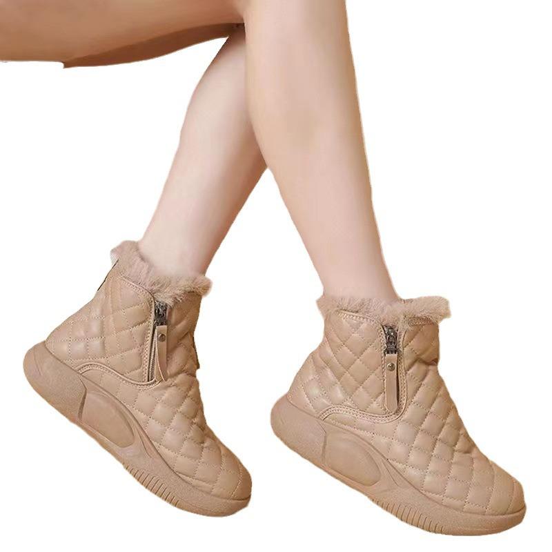 Botas Mujer Girl Shoes Platform Winter Boots Cotton Plush Shoes for Women Designer Antiskid Sneakers Soft Sole Warm Snow Boots