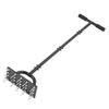 Lawn Aerator Spike 34.6 Inch Extended T Shaped Handle 20 Spikes Manual Lawn Aerator Tool for Yard
