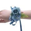Wrist Flower Non-Fading Multi-color Decorate Elegant Bride Groom Fake Wrist Corsage for Party