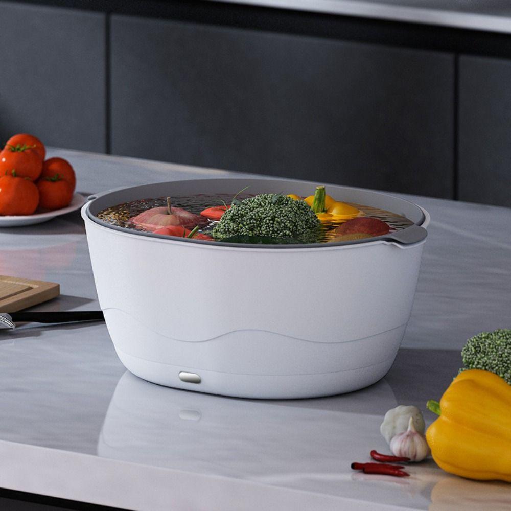 Shock-absorbing Electric Vegetable Washing Basket Vegetable Fruit Purifier  for Vegetable Fruits