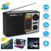 Портативное солнечное радио Аварийное радио FM AM SW Радио Полнодиапазонный высокочувствительный беспроводной Bluetooth-динамик Светодиодный фонарик Поддержка MP3-плеера