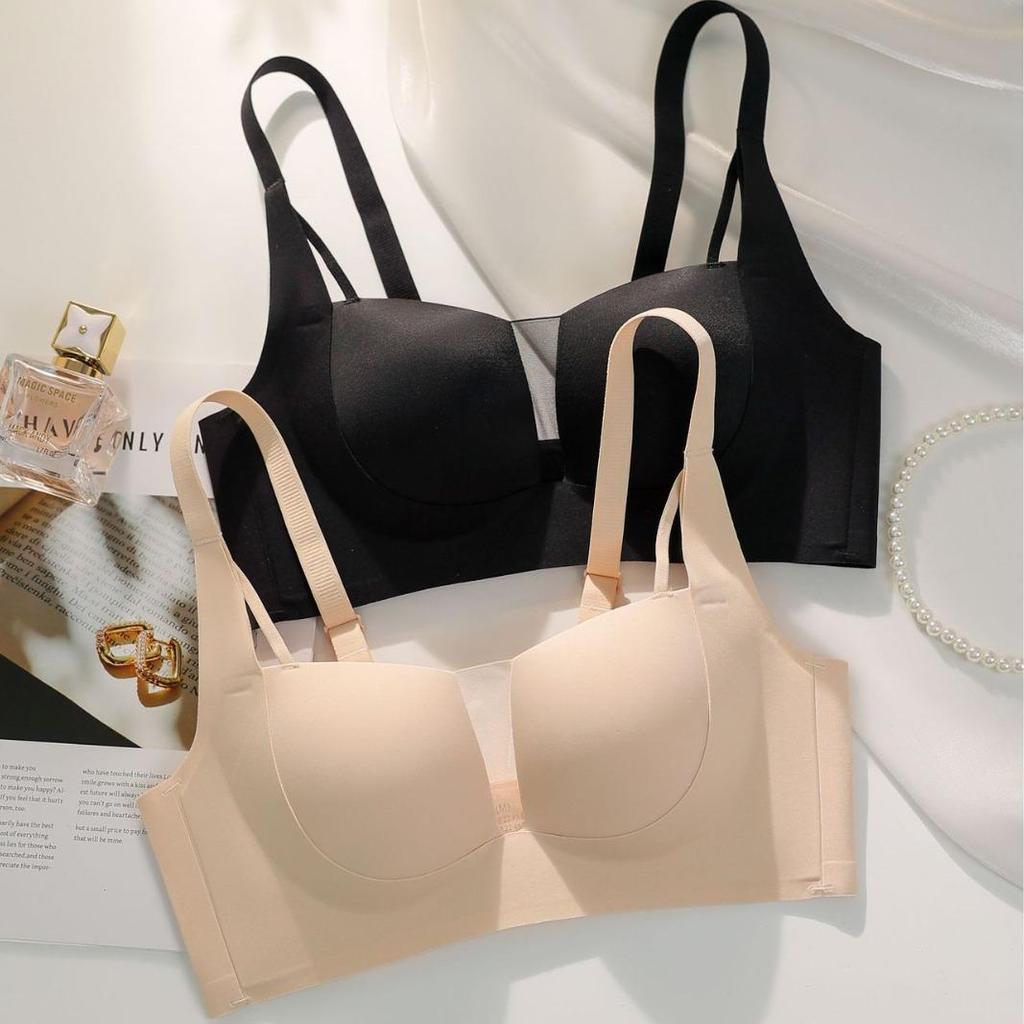 Seamless Smooth Push-Up Bra: Thin Cup, ABC Cup, Adjustable, Comfortable, Versatile for Summer, Ideal for Small Chests