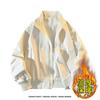 Men S Stand Collar Fleece Loose Fit Outdoor Flight Jacket For Students