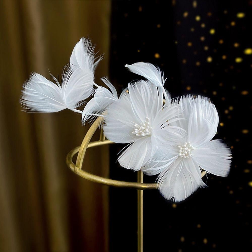 Элегантная фотография повязка на голову вуаль свадебные аксессуары для волос изысканный головной убор невесты женщины