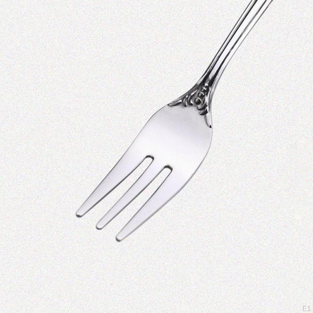 Набор из 4 ложек и вилок, кондитерская и чайная ложка из нержавеющей стали для десерта