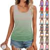 Womens Tank Tops Sleeveless Square Round Neck Ruched Tee Shirts Top