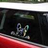 Car Sticker Paws Up French Bulldog Frenchie Bully Dog Decoration Vinyl Car Decal Reflective Laser 3D Car Stickers Car Styling