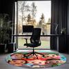 Cocomelon Printed Round Rug Carpet Chair Rug Area Rug Entryway Doormats,for Office Chair Living Room Bedroom Kitchen Room.