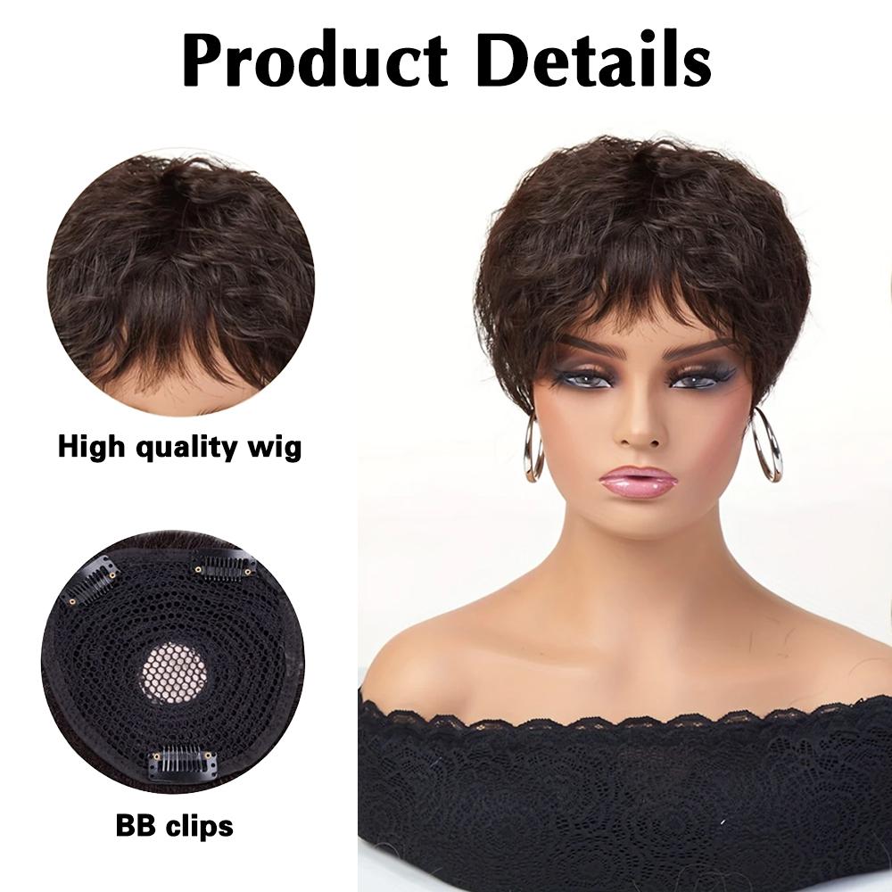XINRAN Synthetic Short Curly Clip In Bangs Natural Hairpiece For Women Hair Pieces Bangs Toppers For Hair Loss