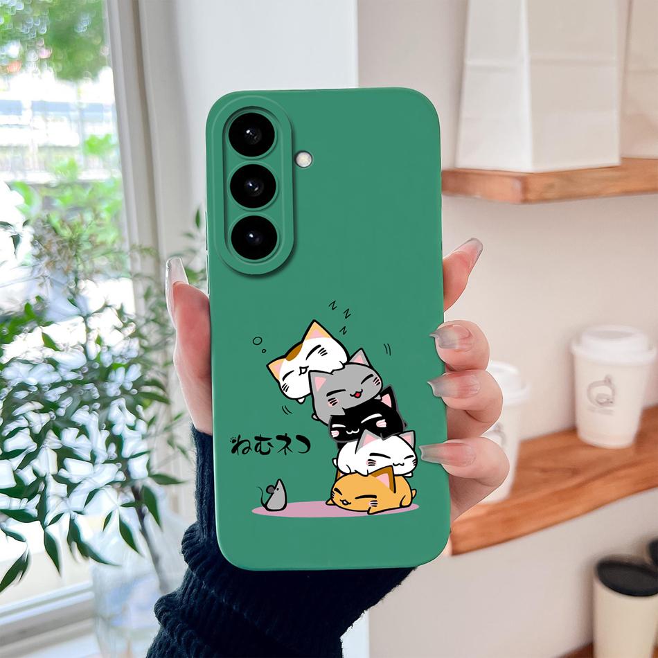 For Samsung S26 Ultra Phone Case For Galaxy S26 Plus Cute Astronaut Liquid Silicone Full Coverage Anti Drop Soft Durable Bumper