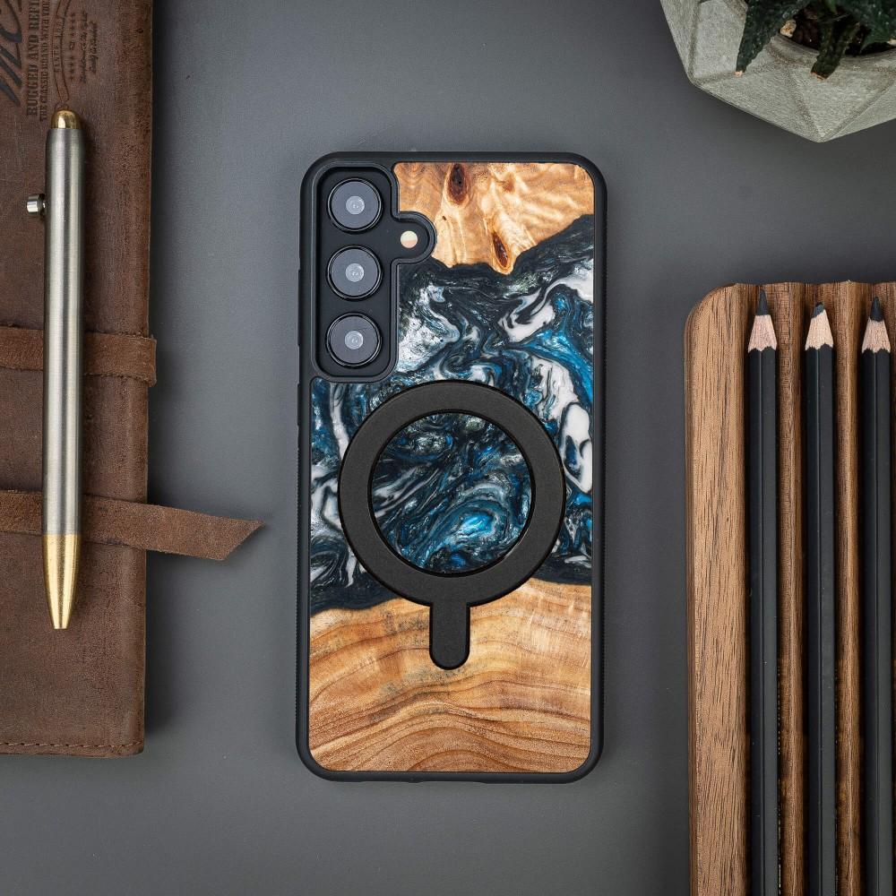 Bewood Unique Case for Samsung Galaxy S24 Plus - Planets - Earth with MagSafe