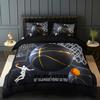 Basketball Bedding Set Cool Sport Theme Comforter Cover Set For Boys Teens Duvet Cover With 2 Pillowcase