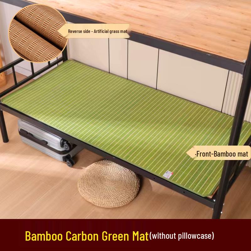 2026 New Model Foldable Bamboo Cool Mat: Ice Silk for Summer, Warm for Winter, Perfect for Dorm Use with Free Shipping