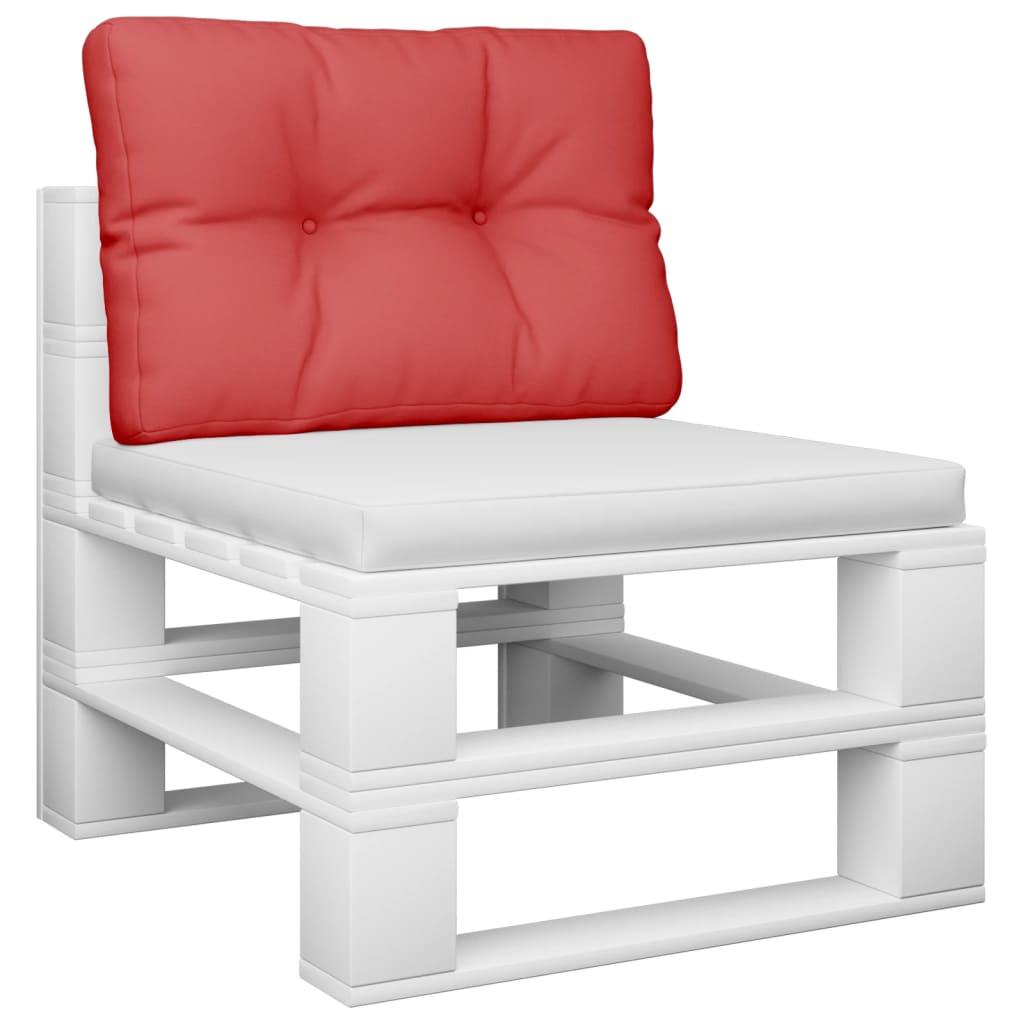 Pallet Cushion Red 60 x 40 x 12 cm Fabric