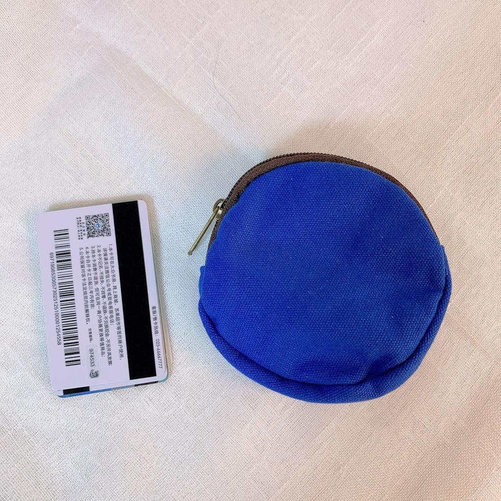 Сплошной цвет, круглый кошелек для монет, женский мини-холщовый держатель для карт, маленький кошелек, ежедневная сумка для хранения, кошелек ярких цветов для девочек, клатч