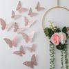 Pack of 12 3D Hollow Paper Wall Sticker Household Living Room Decoration Decal Kit Festival Wedding Party Decorative