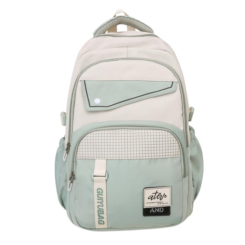 Цветной блок школьный рюкзак для школьников большой емкости рюкзак для пар женский рюкзак мужской дорожный рюкзак