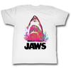 Jaws Jawzzz Slim Fit White Unisex T-shirt